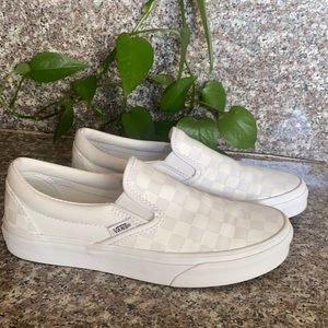 Vans checkerboard slip on